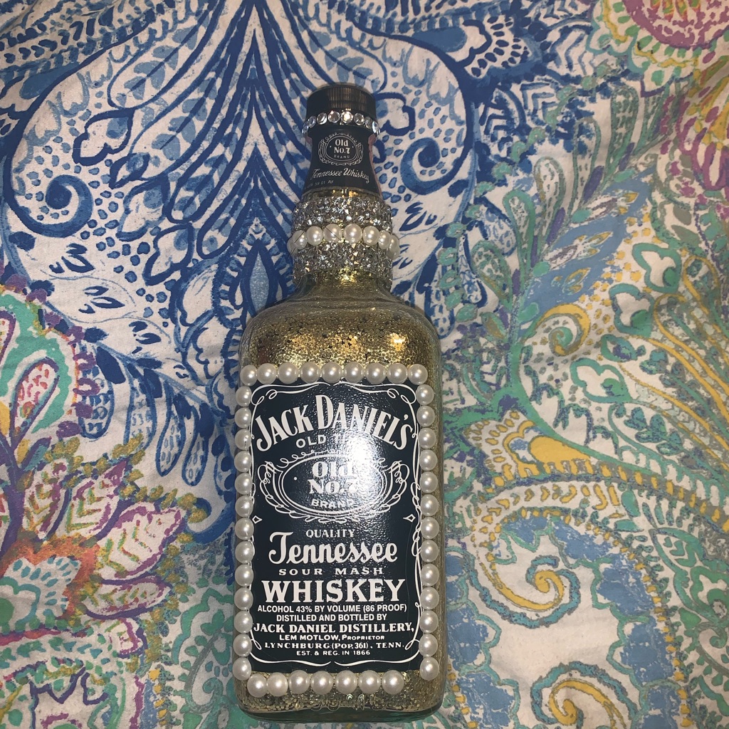 Sparkly Jack Daniels Bottle